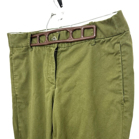 J. Crew Bennet Chino Straight Trousers Women’s Sz 6 Regular Preppy Olive Pants - Picture 4 of 11